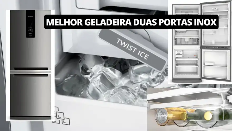 Melhor Geladeira duas portas Inox: REVIEW